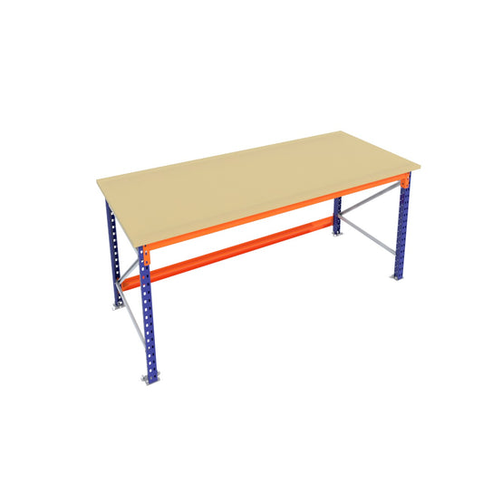 Werkbank vast - Blauw -  Alle afmetingen - Werkblad 30 mm